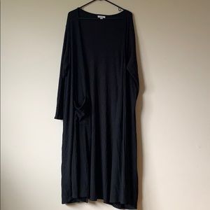 Black duster cardigan